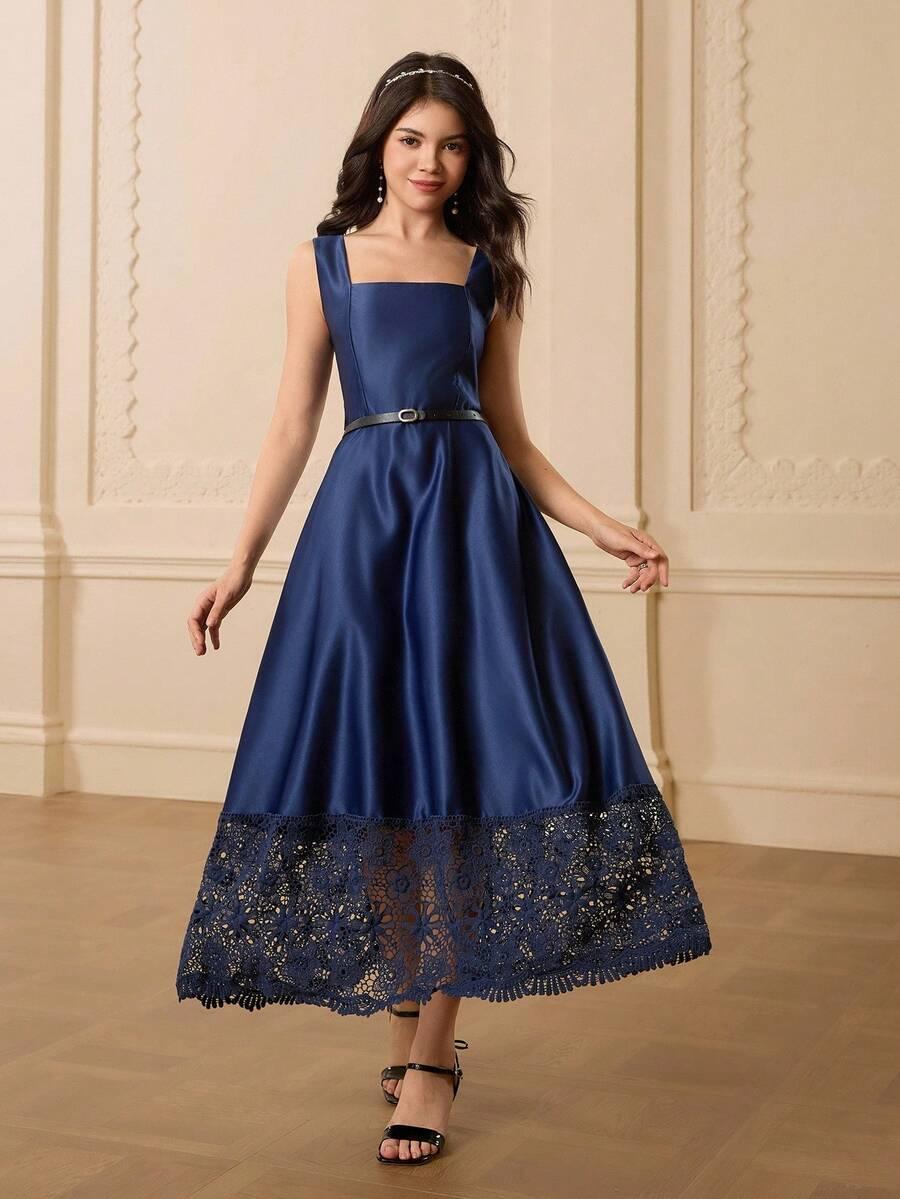 elegancka sukienka z koronką