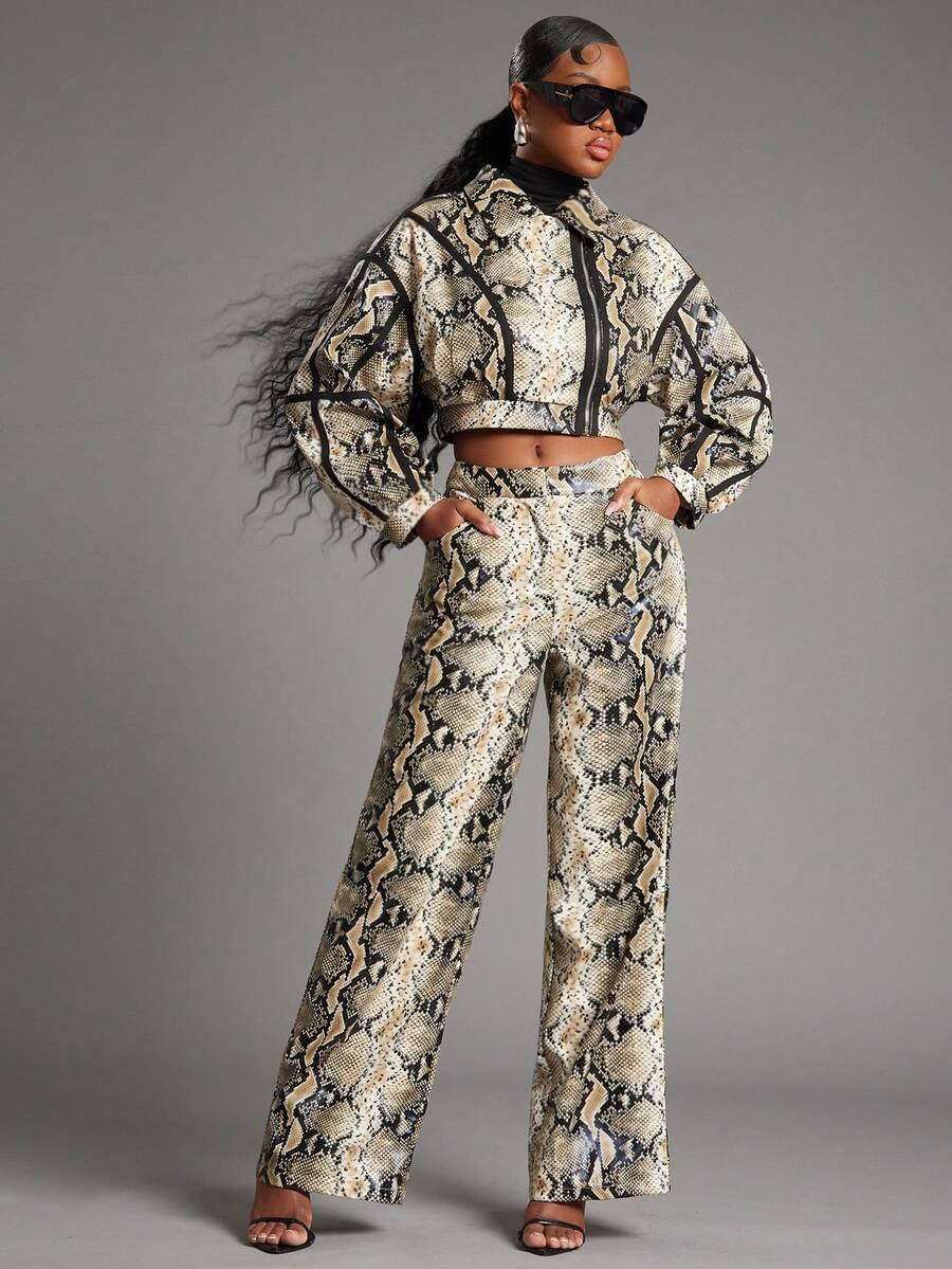 SPODNIE ANIMAL PRINT