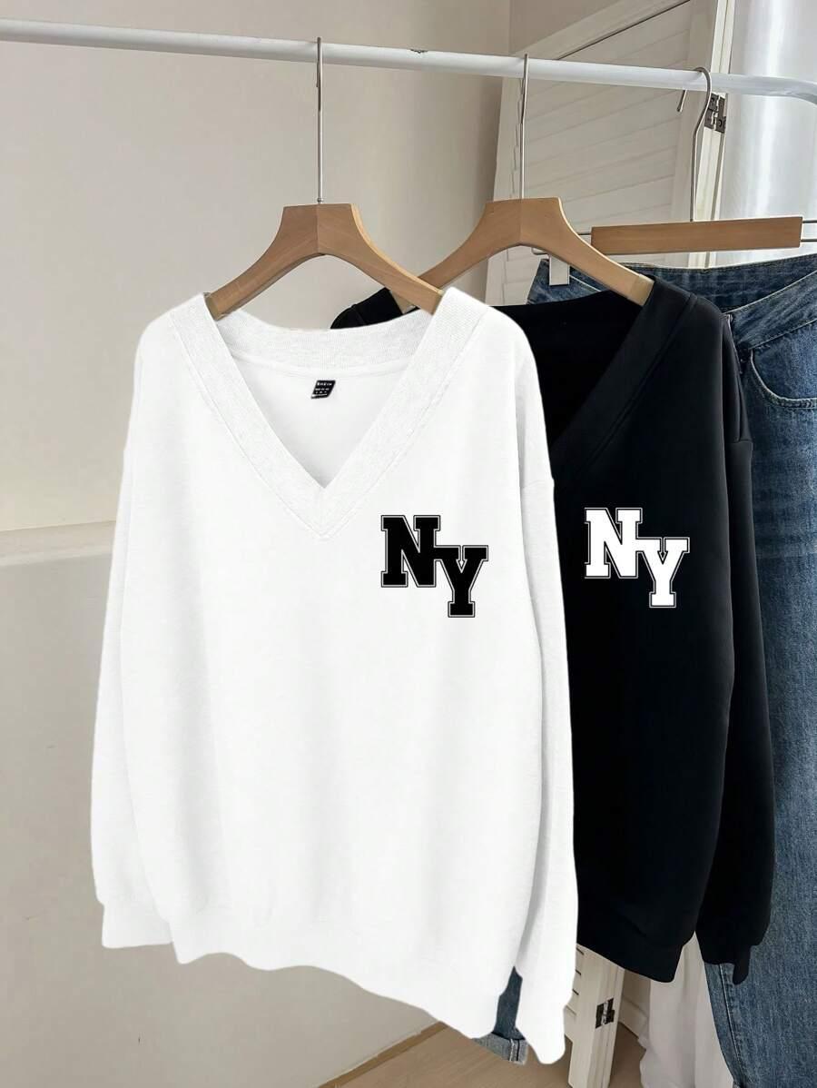 BLUZA V-NECK 2-PACK