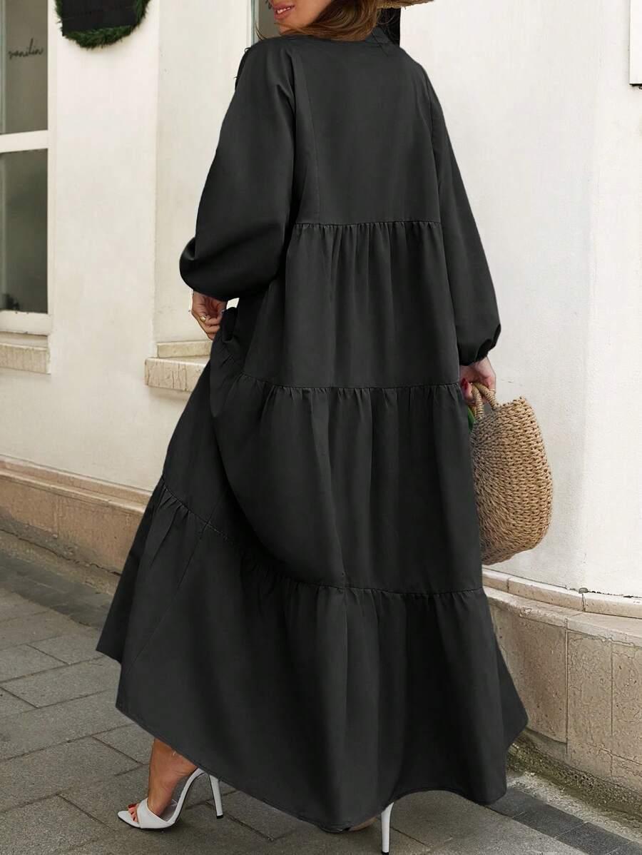 czarna maxi sukienka 