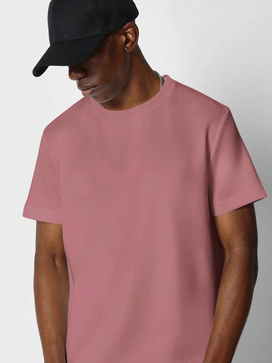 różowy t-shirt basic