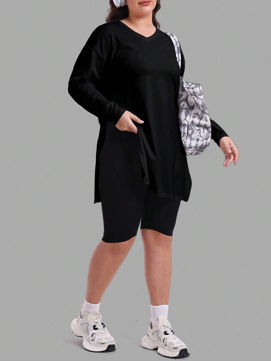 CZARNA BLUZKA SPORTOWA