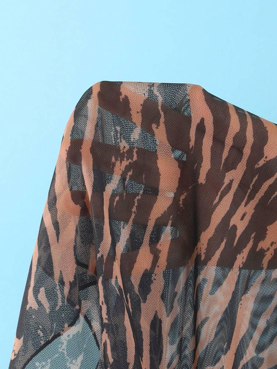 TRZYCZĘŚCIOWY KOMPLET BIKINI  ANIMAL PRINT