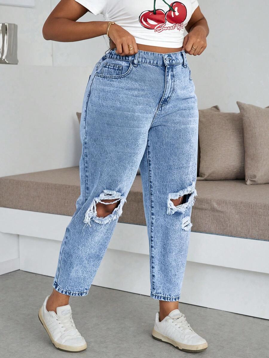 SPODNIE JEANS WYSOKI STAN