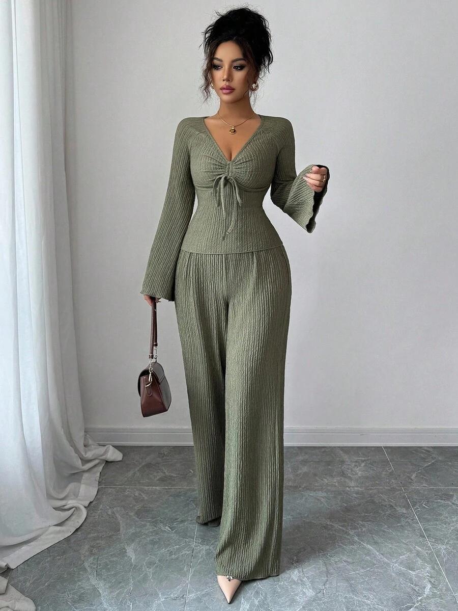 ZIELONE SPODNIE CASUAL