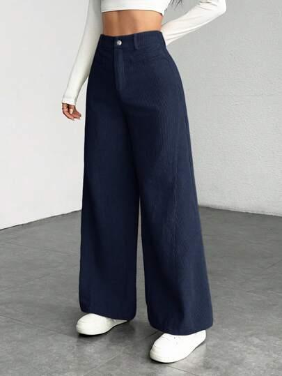 GRANATOWE SPODNIE CASUAL 