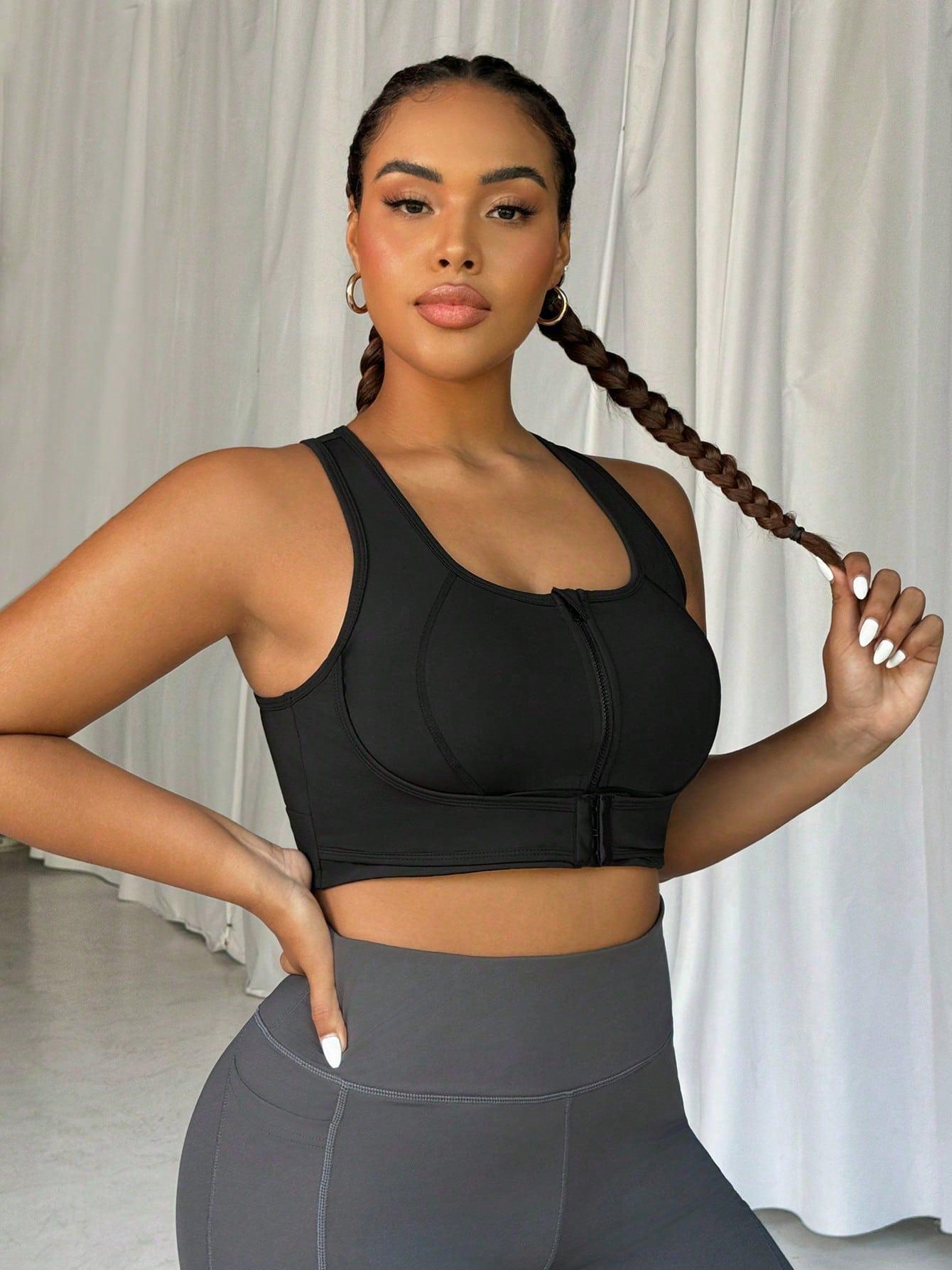 CZARNY SPORTOWY TOP