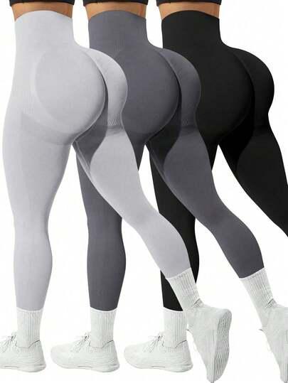 gładkie legginsy 3-pack