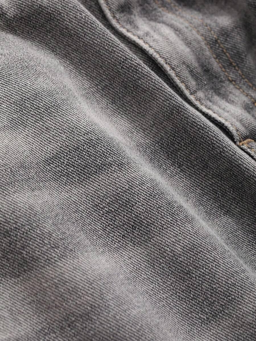 SZARE SPODNIE JEANS 
