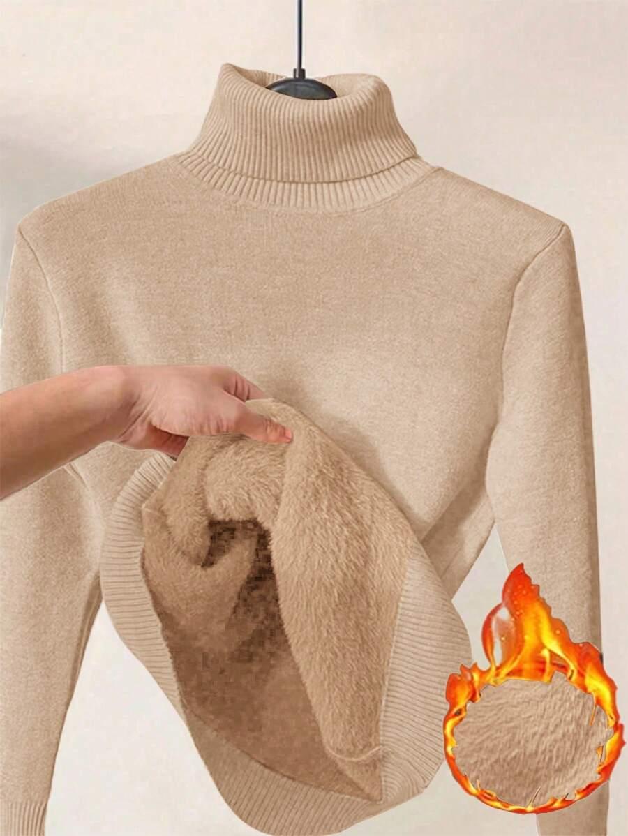 BEŻOWY SWETER GOLF