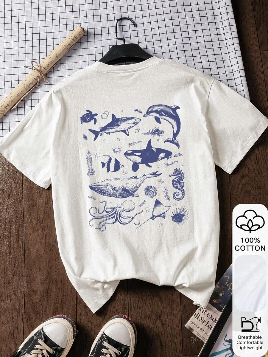 T-SHIRT Z NADRUKIEM