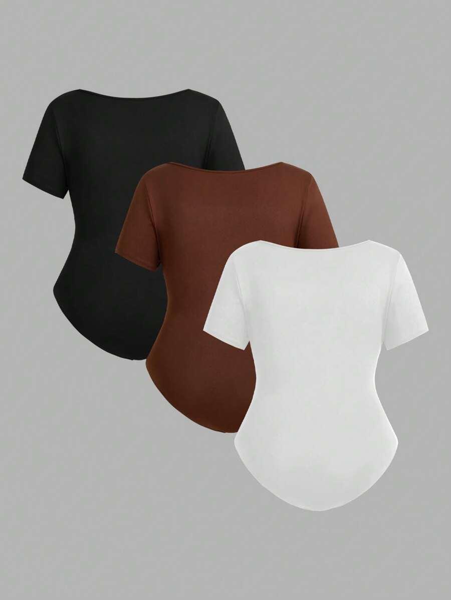 BODY Z KTÓTKIM RĘKAWEM 3-PACK