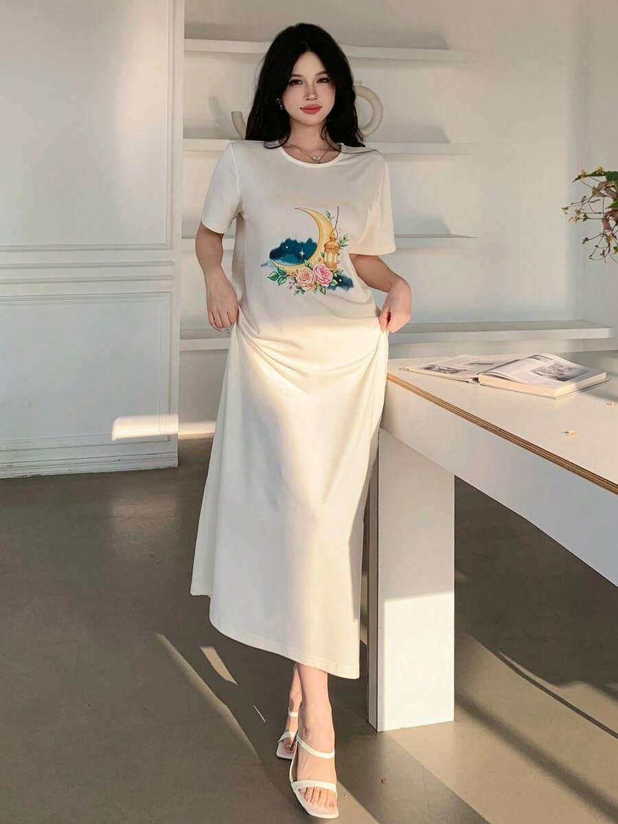 maxi sukienka print