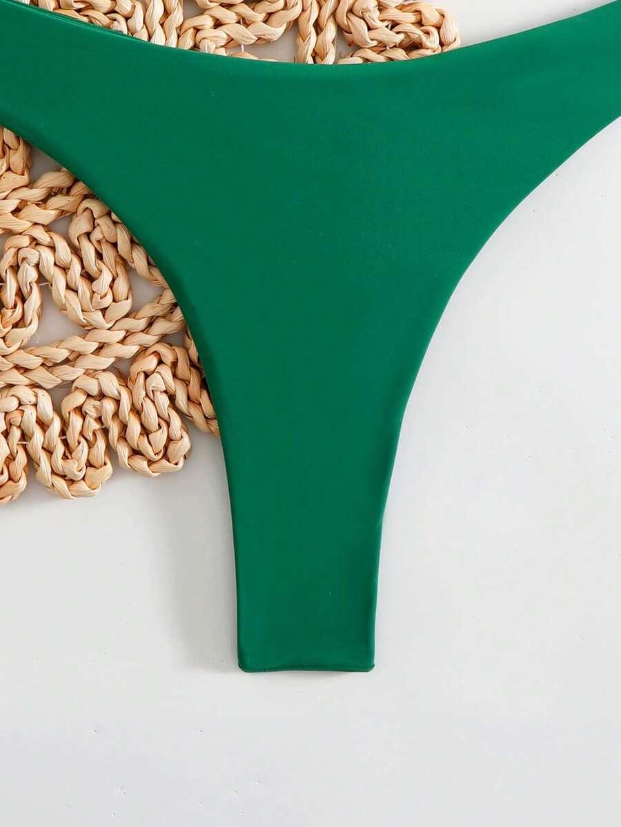 zielony dół od bikini
