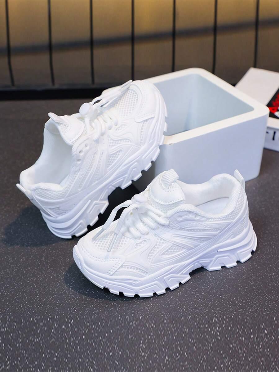 BIAŁE SZNUROWANE BUTY SPORTOWE