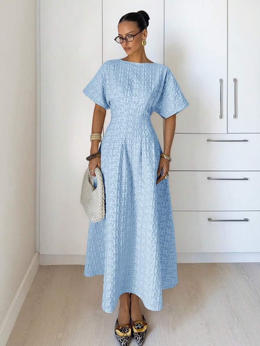 NIEBIESKA MAXI SUKIENKA
