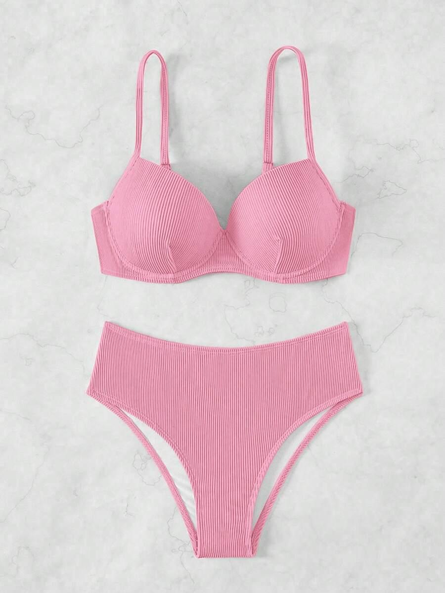 prążkowana góra od bikini 