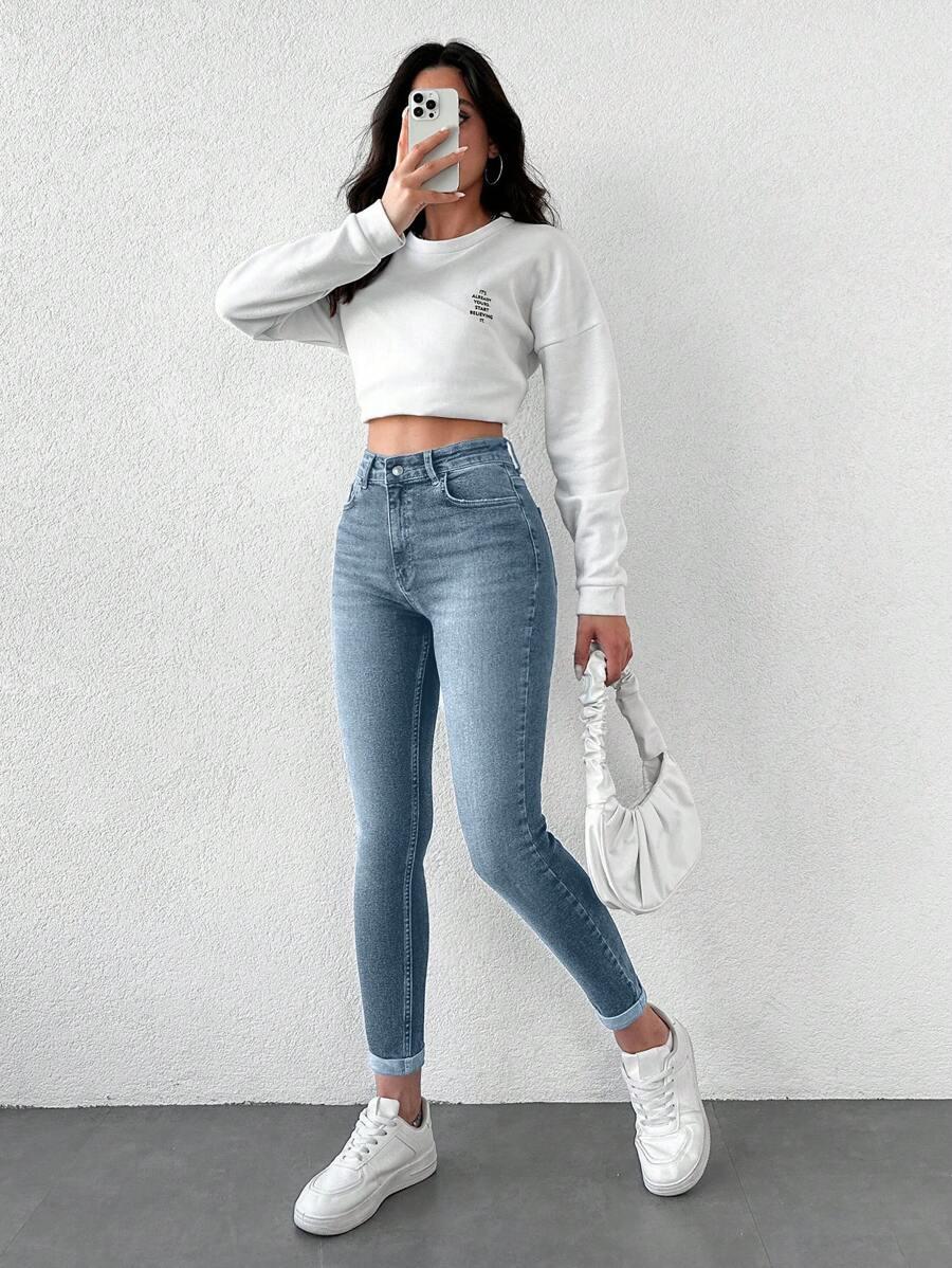NIEBIESKIE SPODNIE JEANS