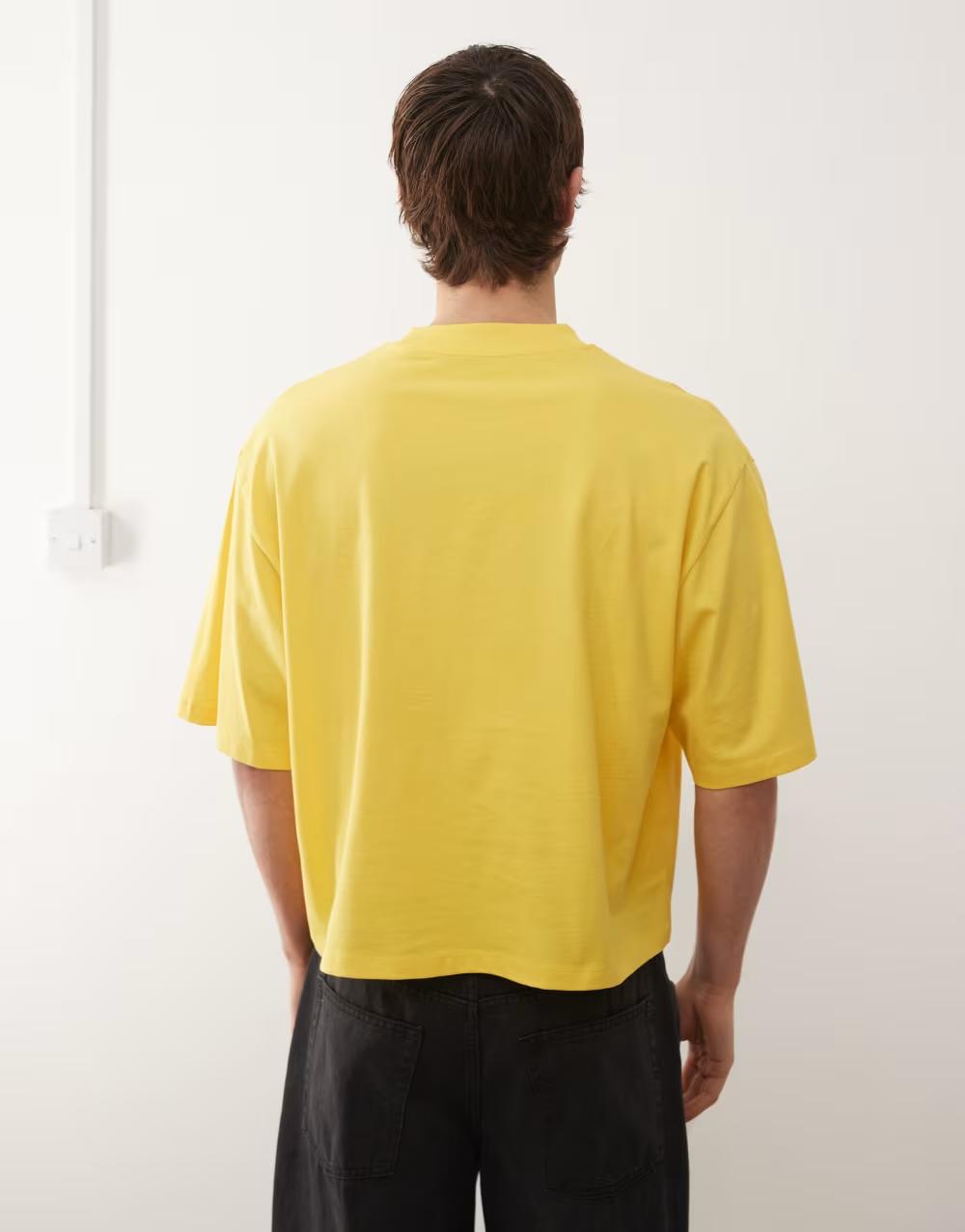 żółty t-shirt oversize