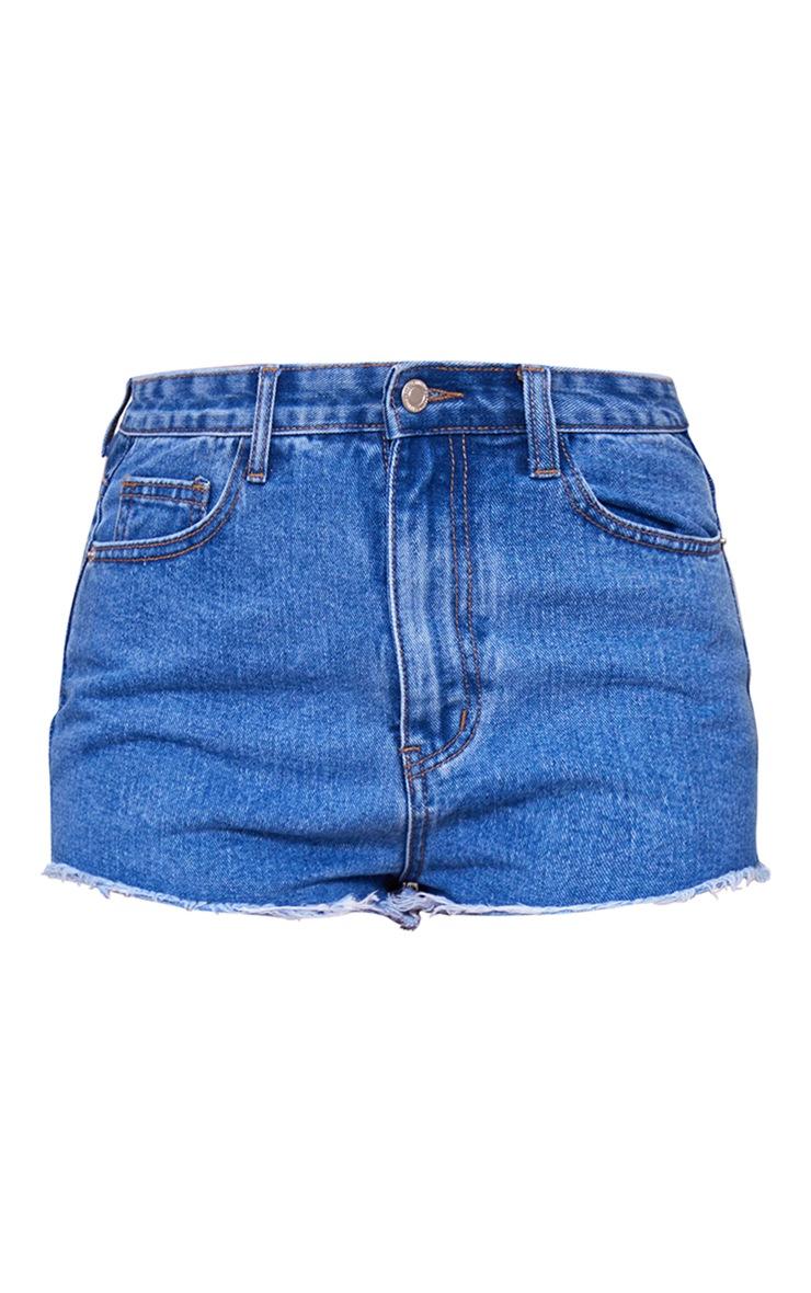 NIEBIESKIE KRÓTKIE SPODENKI JEANS RIPPED