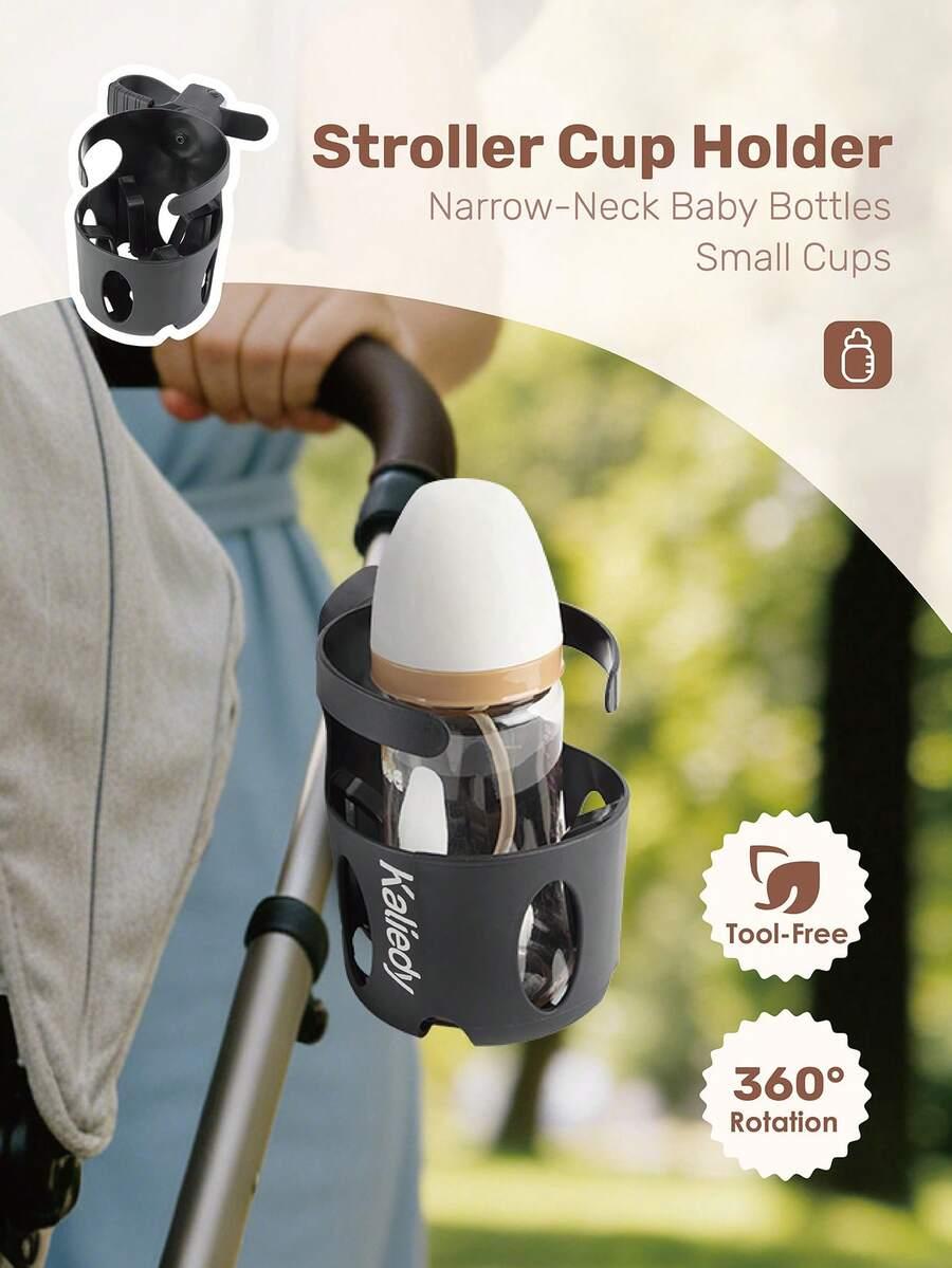 CZARNY UCHWYT NA BUTELKĘ