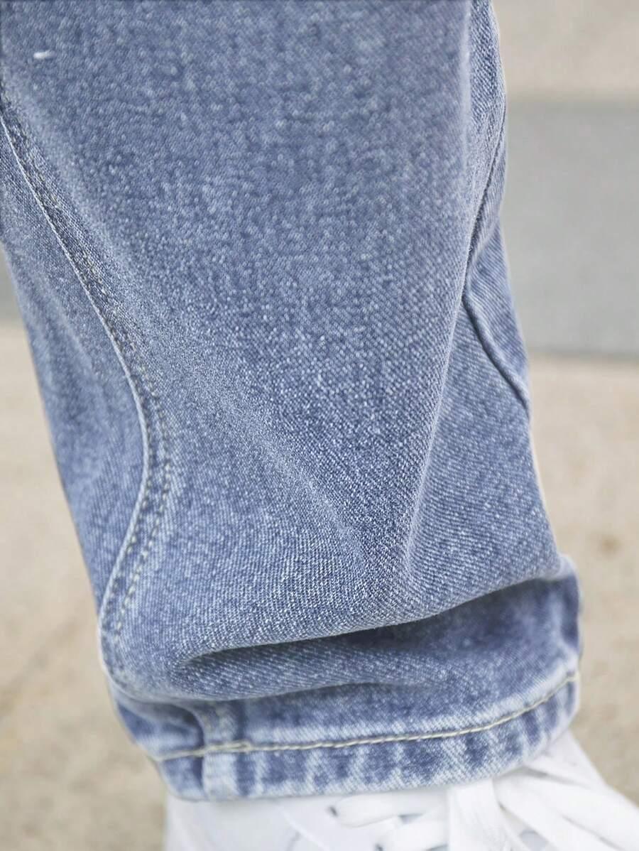 PROSTE SPODNIE JEANS KIESZENIE