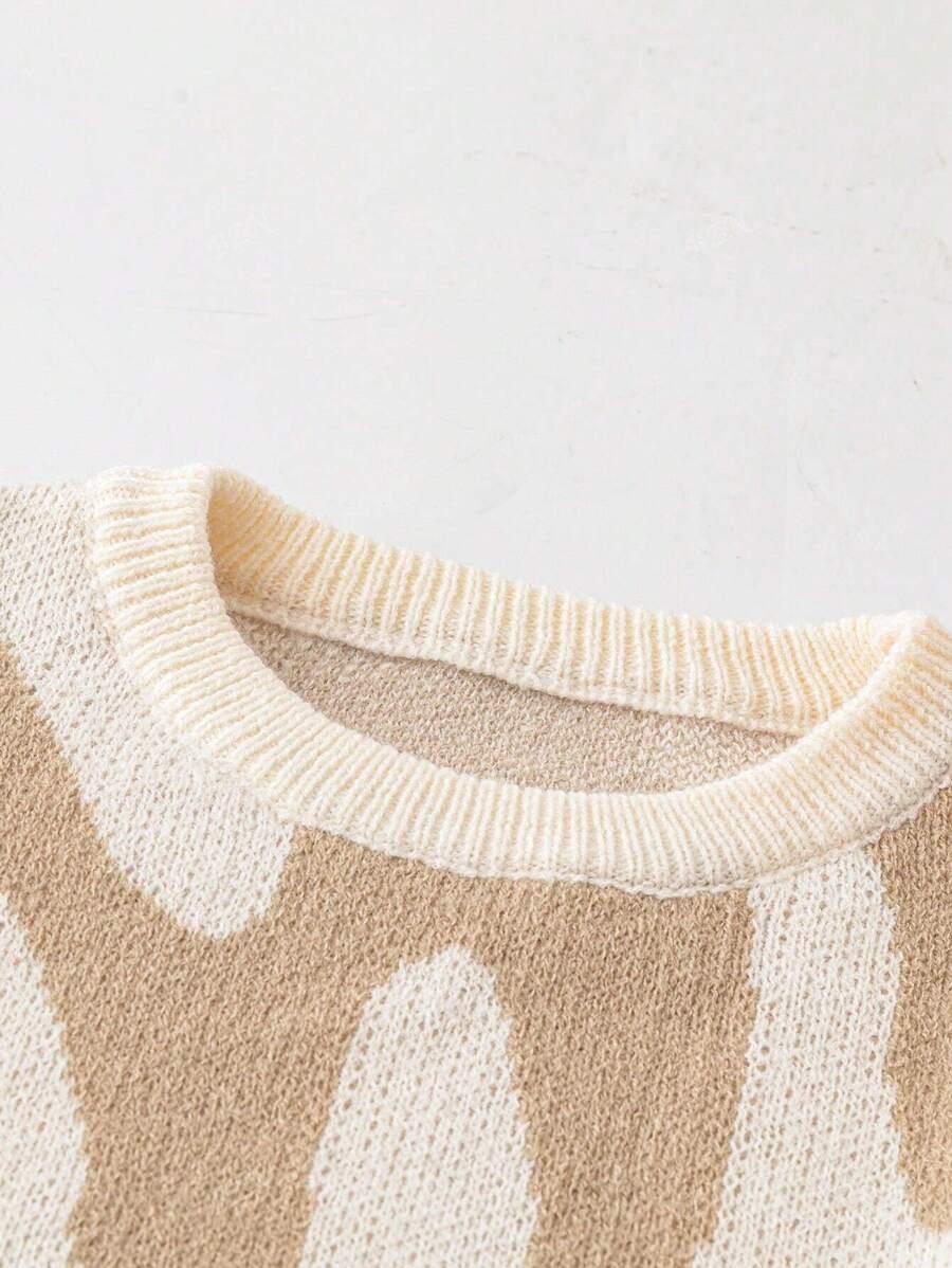 BEŻOWY SWETER DŁUGI RĘKAW