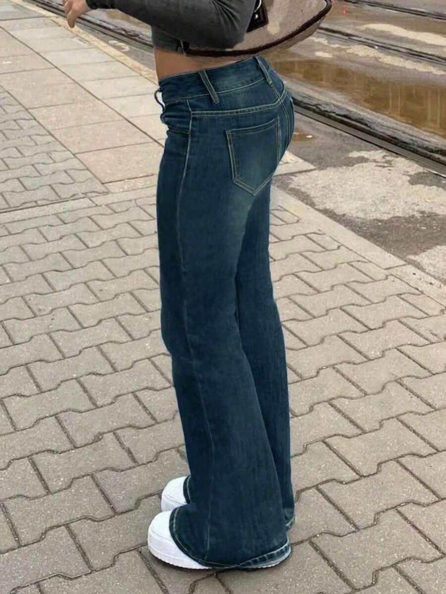 NIEBIESKIE SPODNIE JEANS