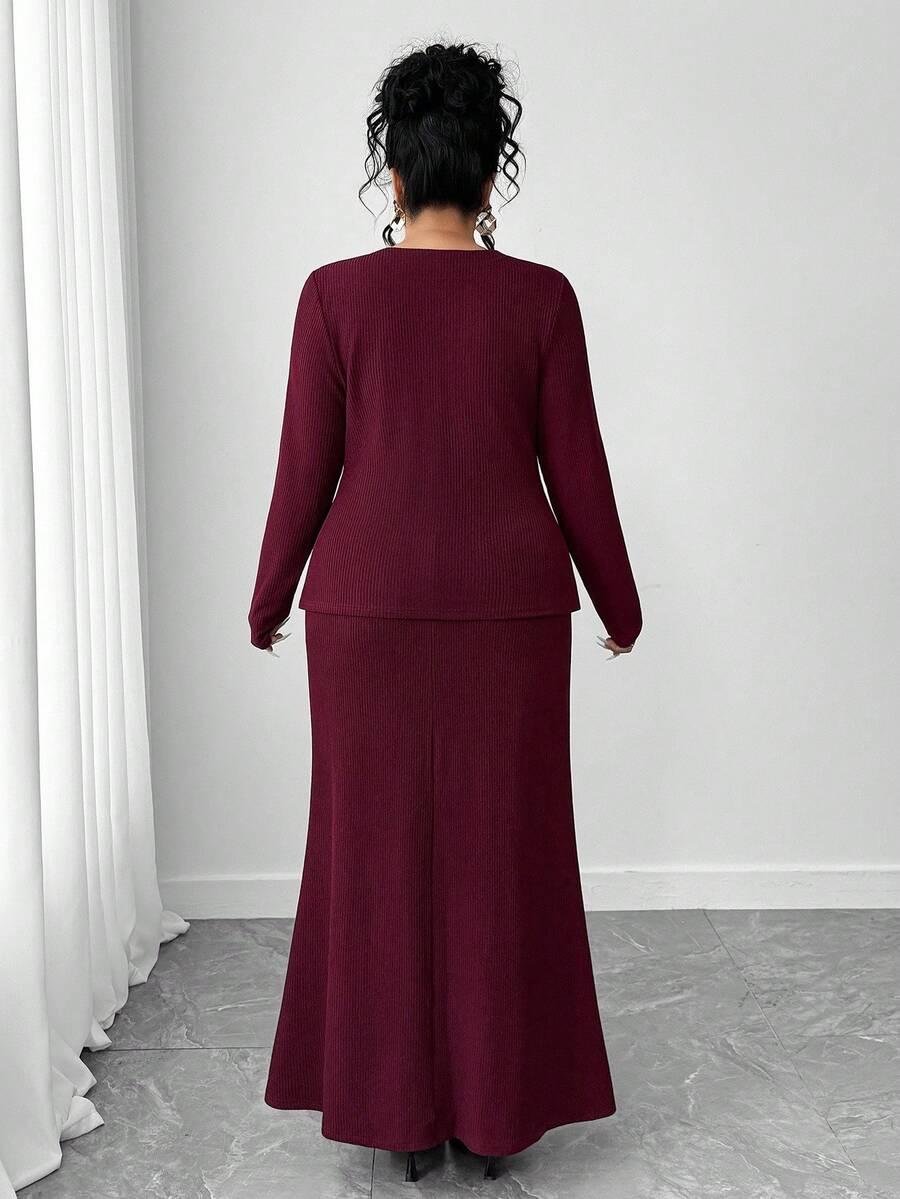 sweter spódnica komplet