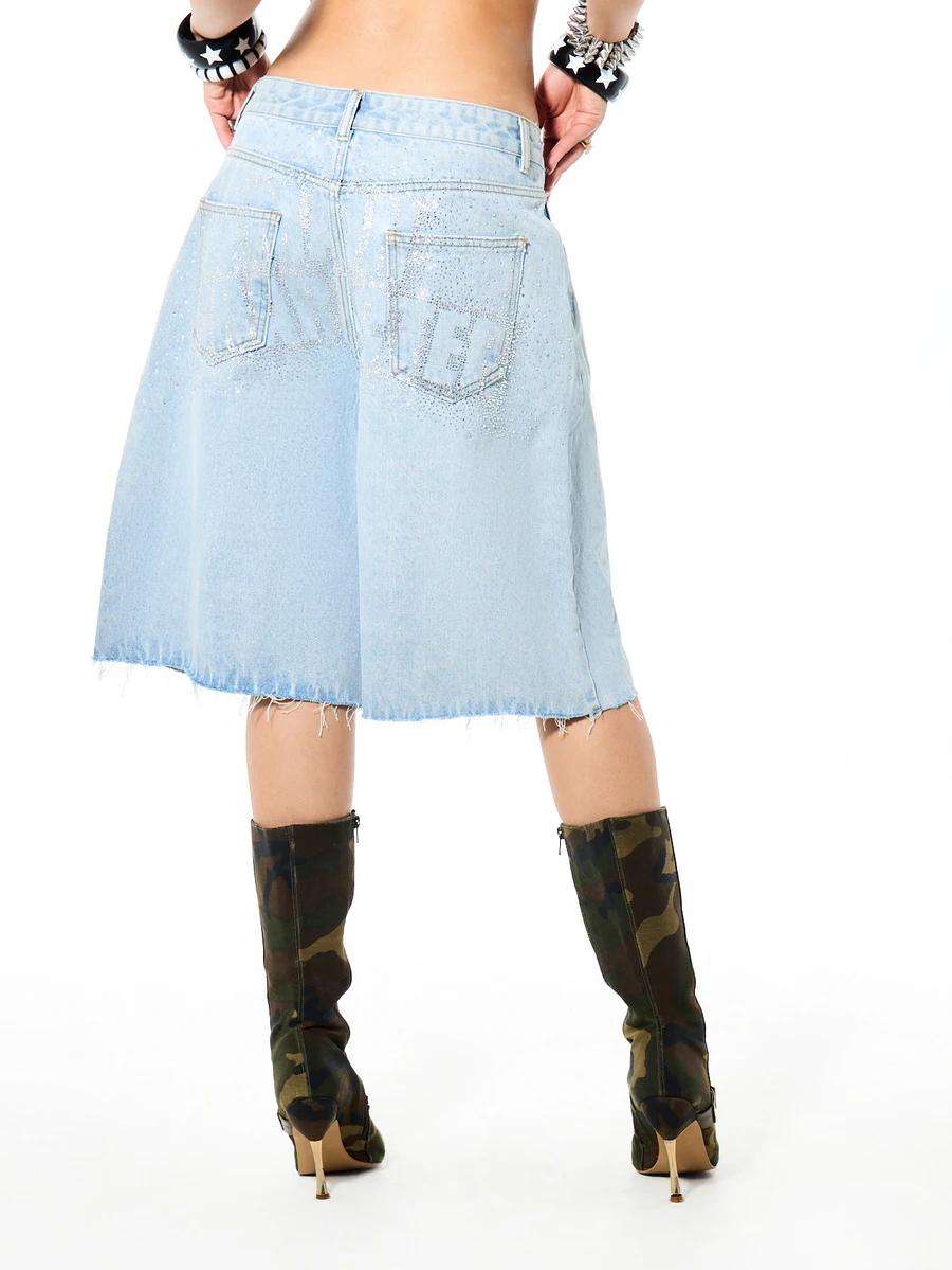 niebieskie SPODENKI JEANS