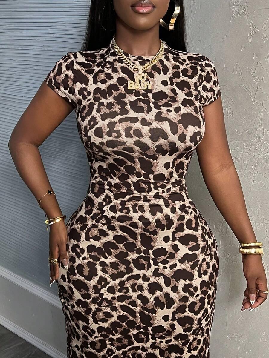 maxi sukienka animal print