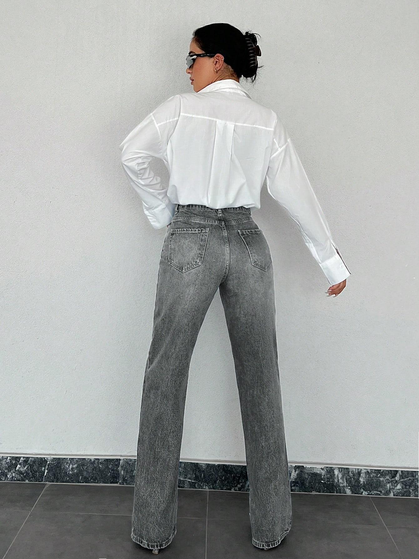 SPODNIE JEANS WYSOKI STAN ROZCIĘCIA
