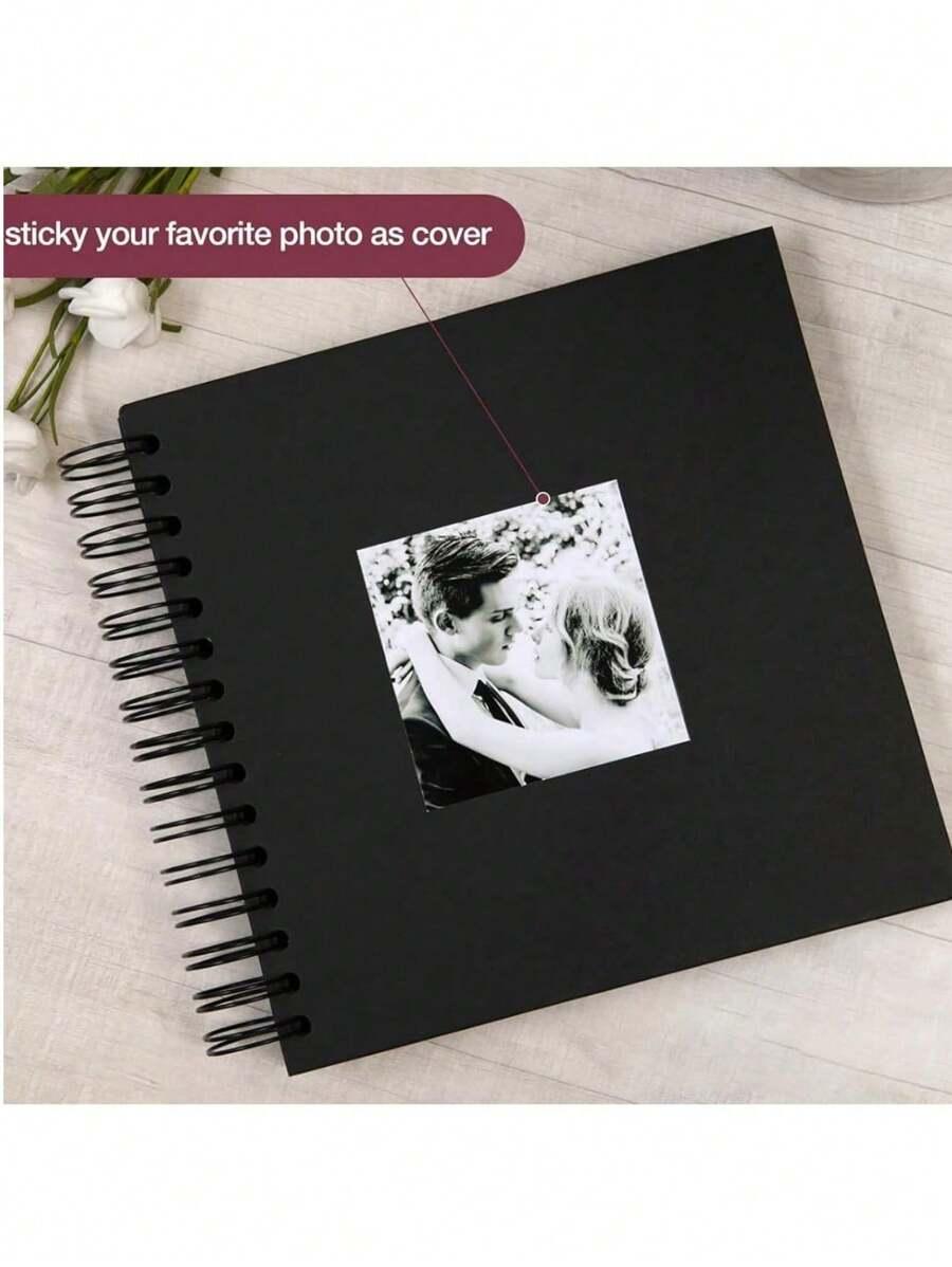 czarny zeszyt scrapbook