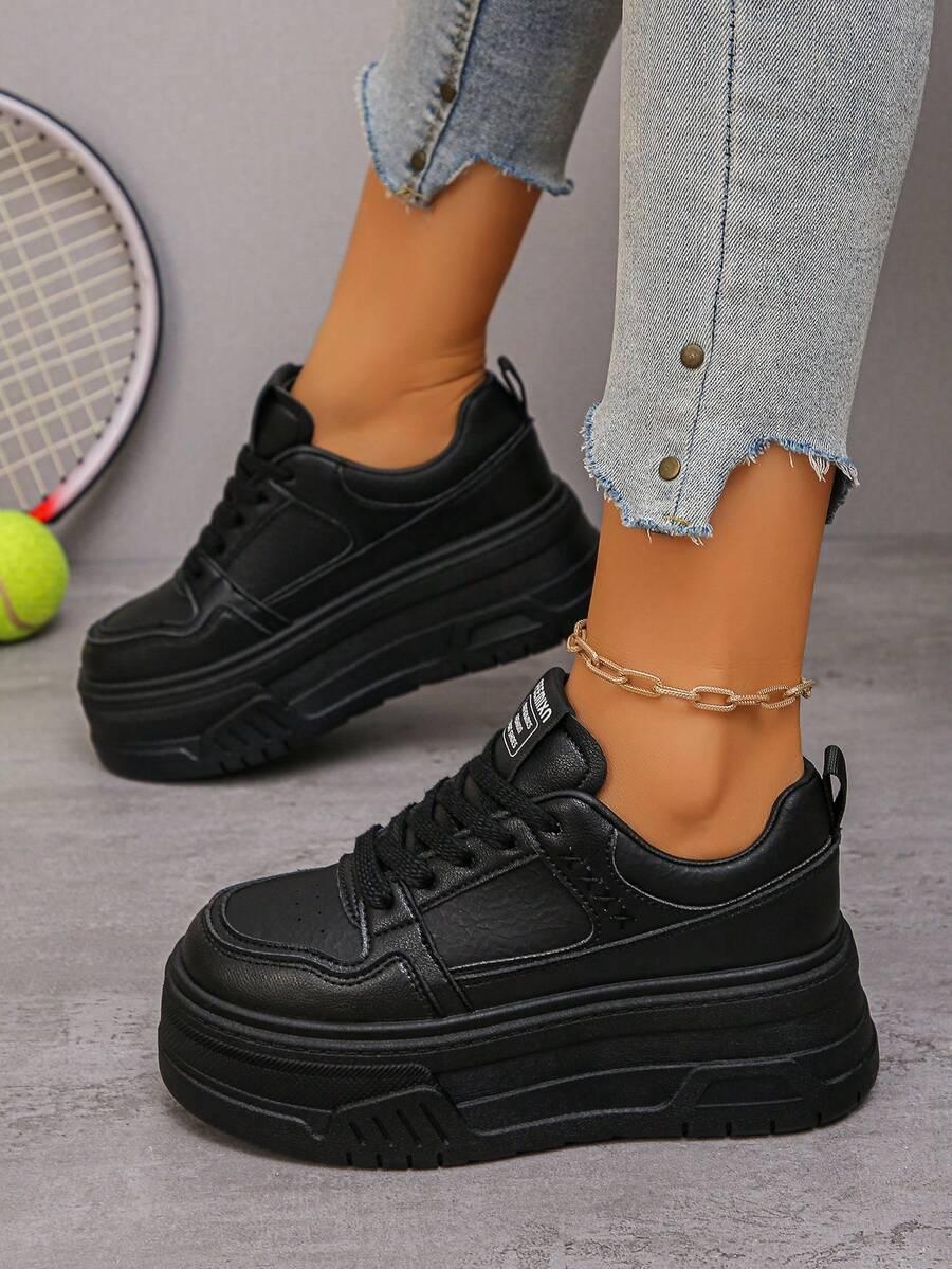 czarne buty sportowe platforma