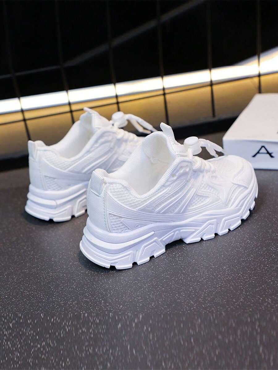 BIAŁE SZNUROWANE BUTY SPORTOWE