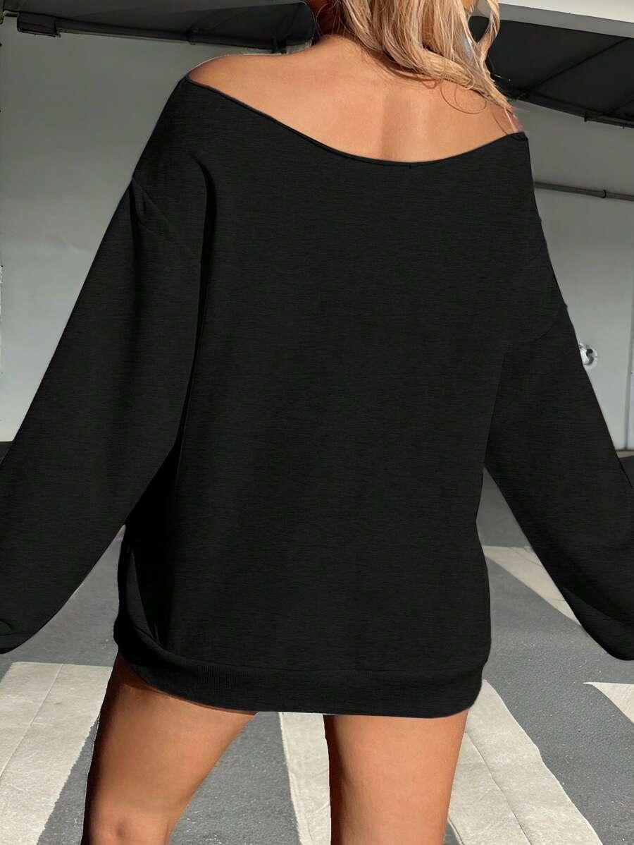 czarna bluza napis milano italy