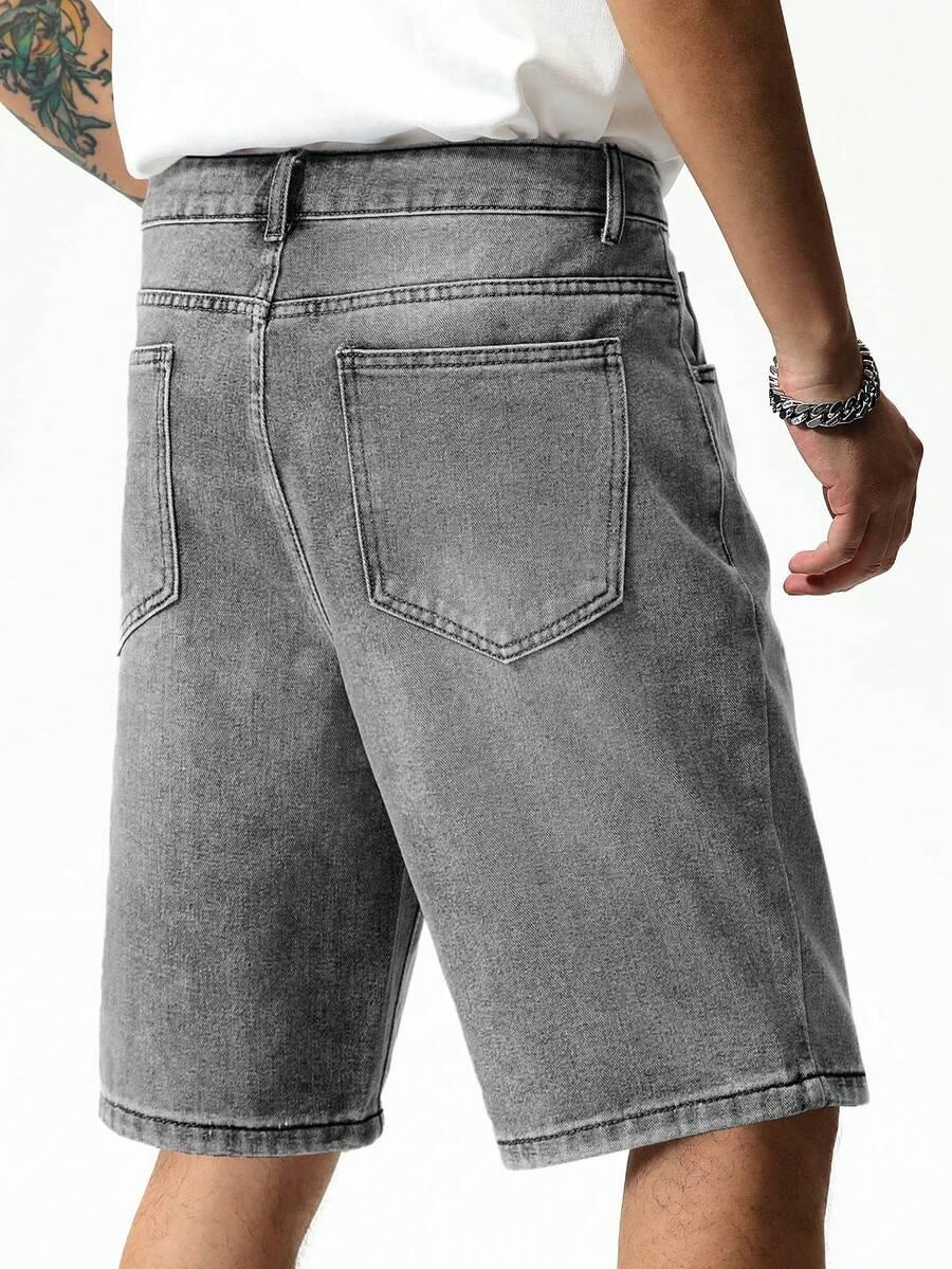szare spodenki jeans