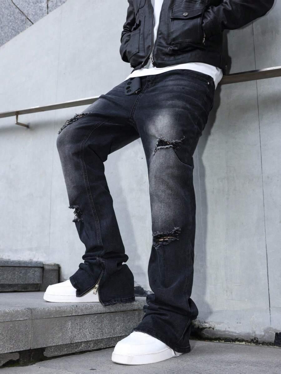 czarne spodnie jeans
