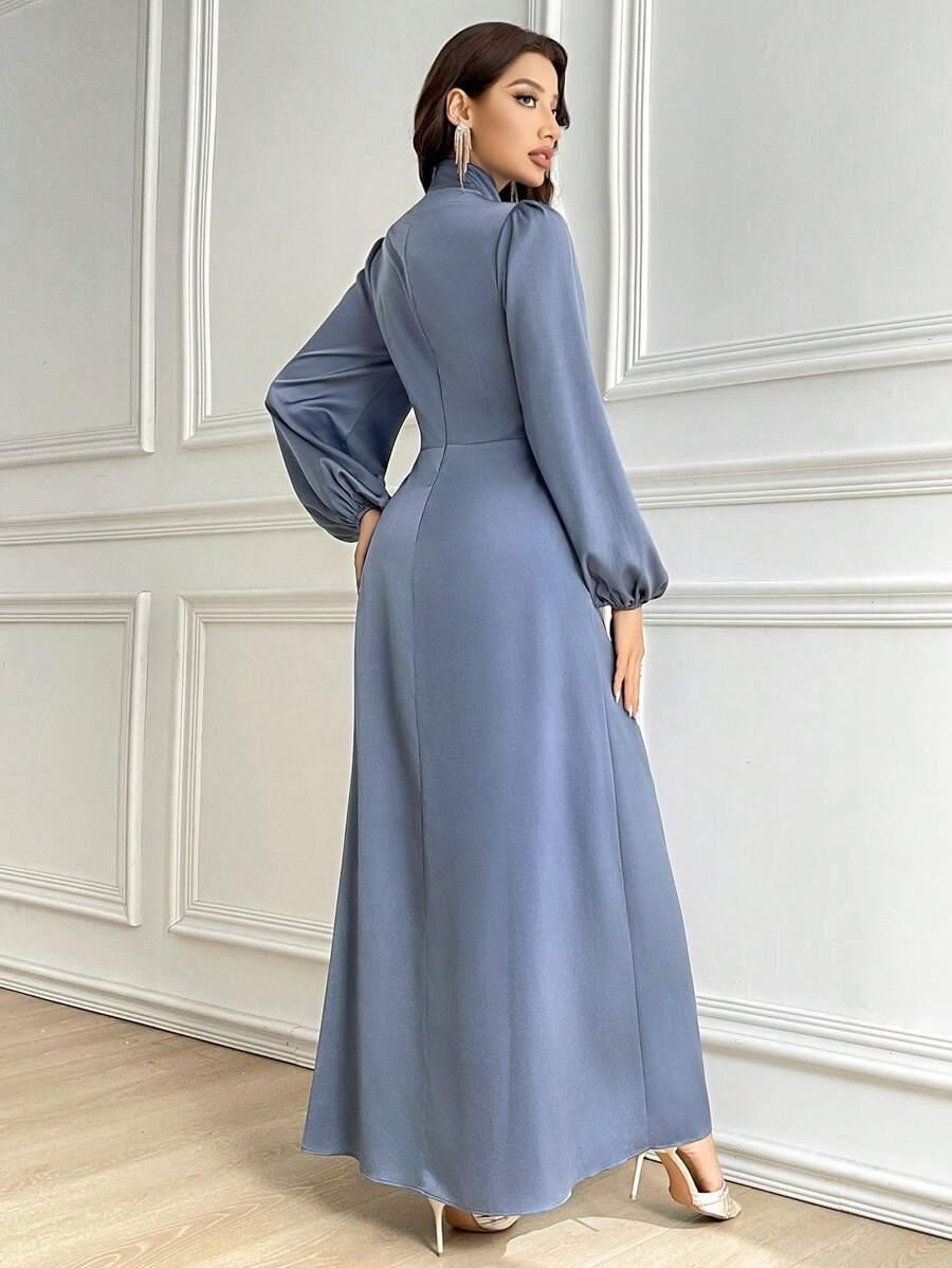 NIEBIESKA MAXI SUKIENKA