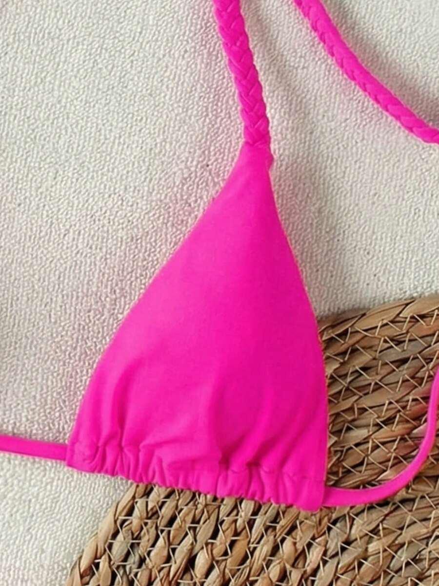 różowy dół od bikini