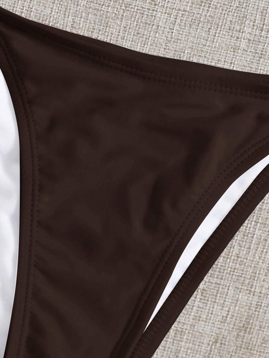 brązowy dół od bikini