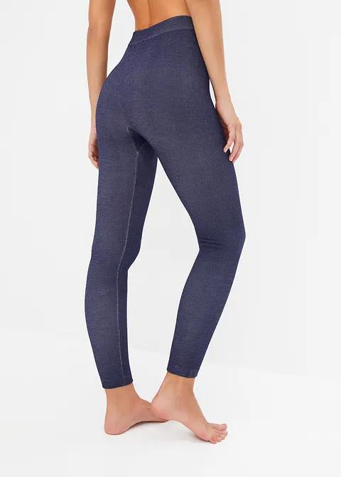 LEGGINSY DAMSKIE NIEBIESKIE 
