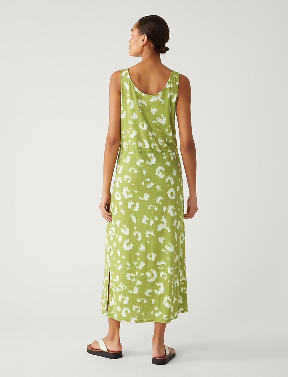 ZIELONA SUKIENKA PRINT T42-4460-KA