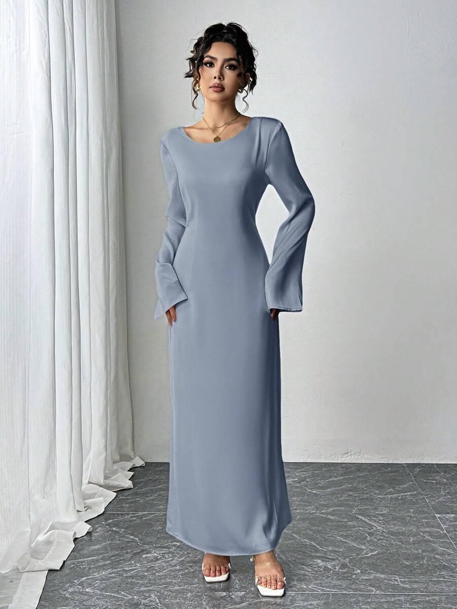 NIEBIESKA MAXI SUKIENKA