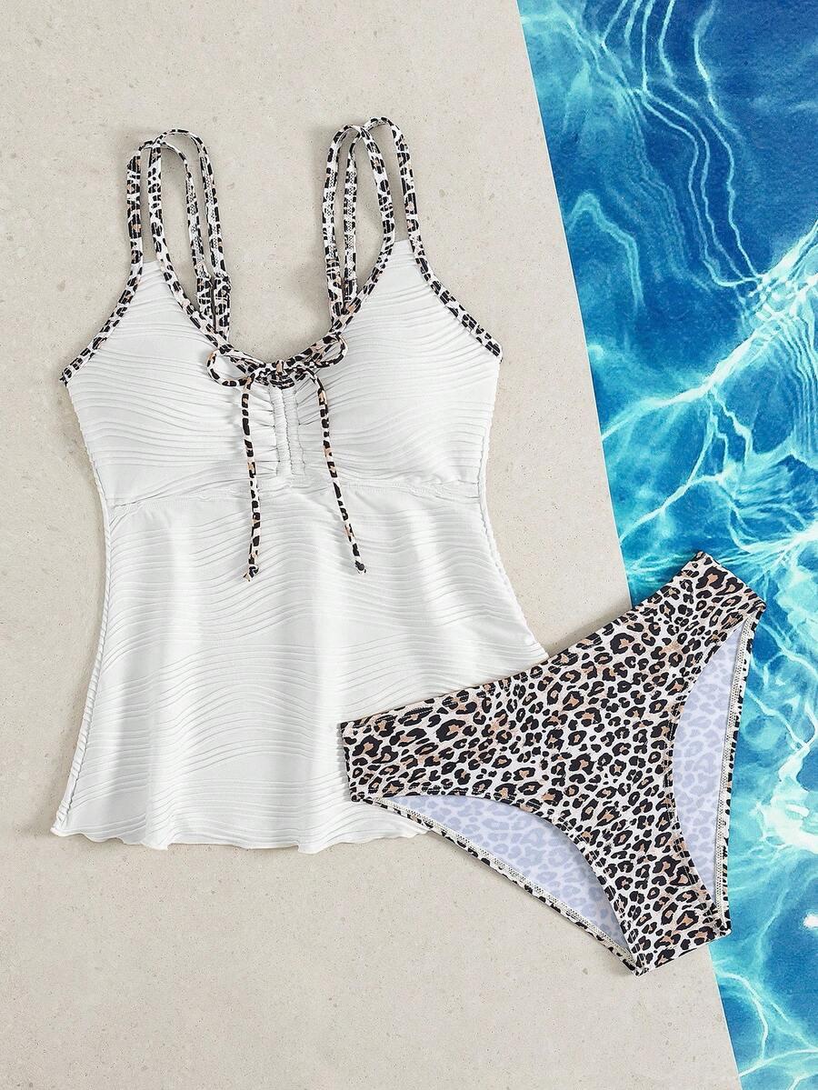 DWUCZĘŚCIOWY STRÓJ KĄPIELOWY ANIMAL PRINT