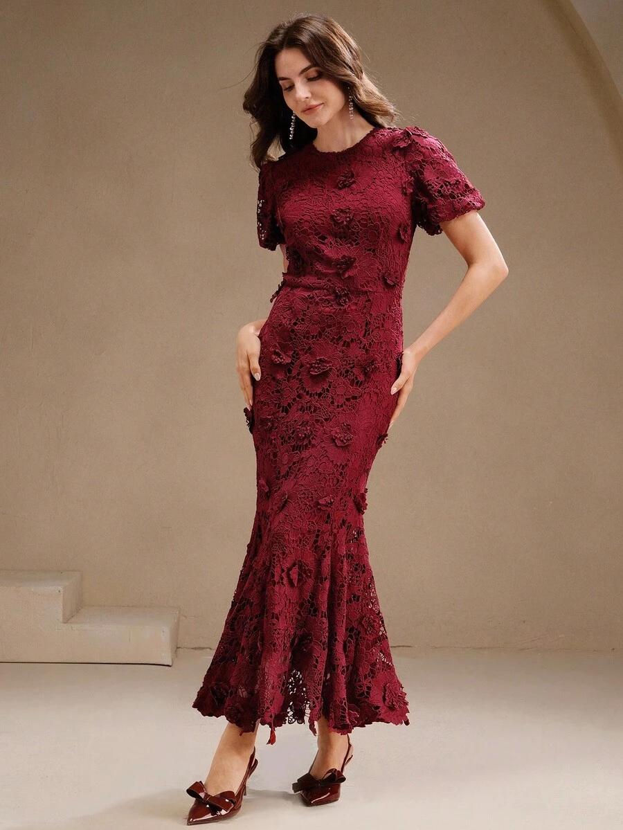 ELEGANCKA MAXI SUKIENKA Z HAFTEM 