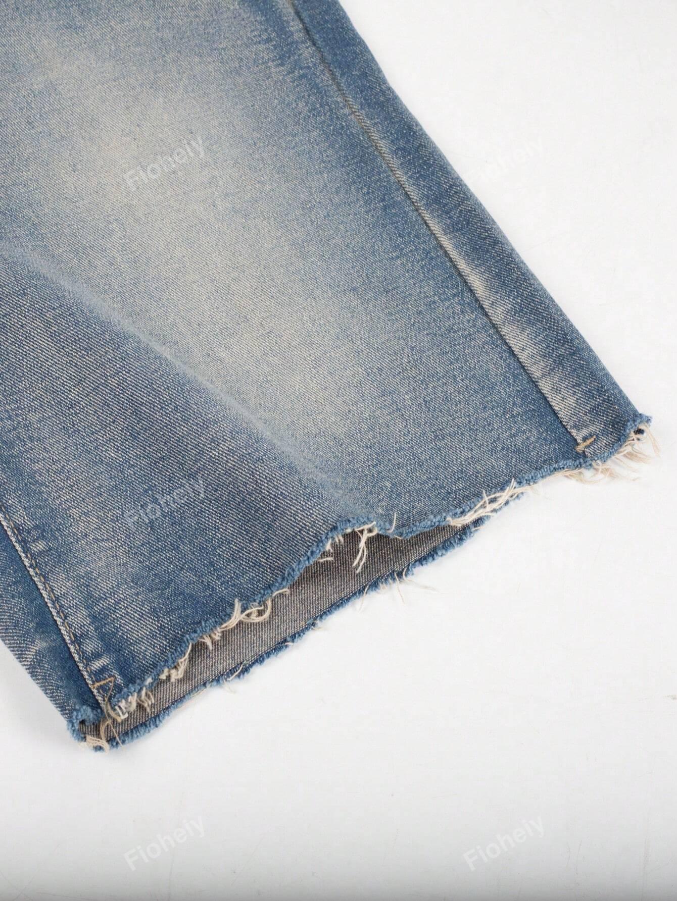 NIEBIESKIE SPODENKI JEANS