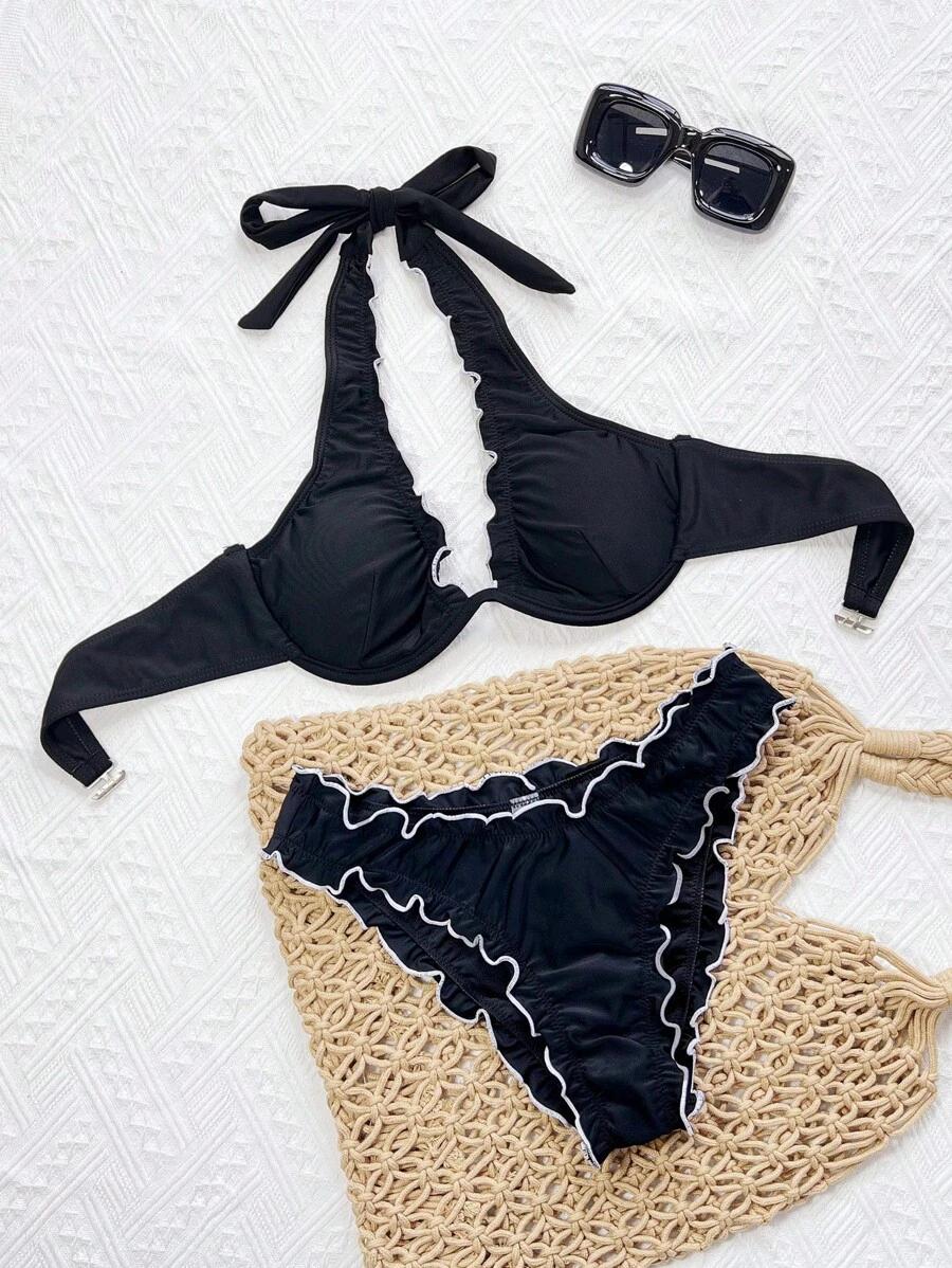 CZARNY dół od bikini