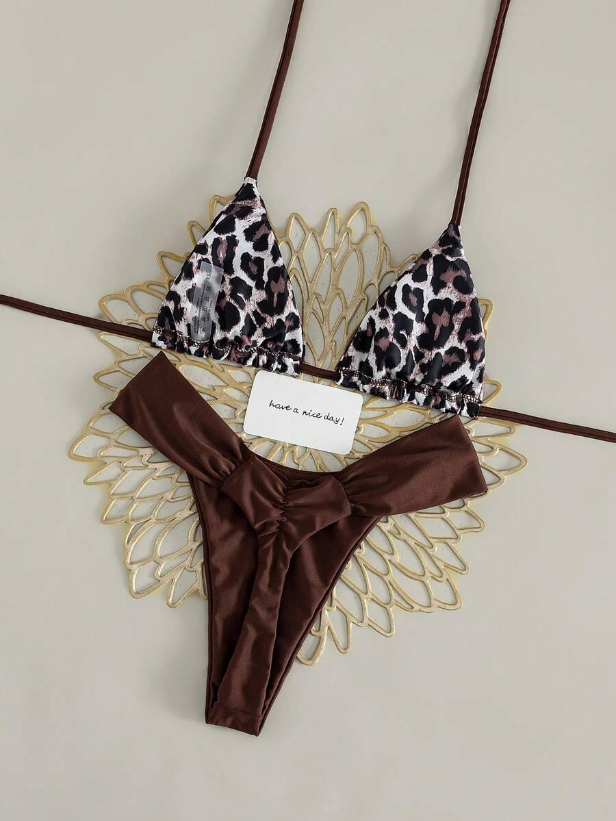 GÓRA OD BIKINI animal print