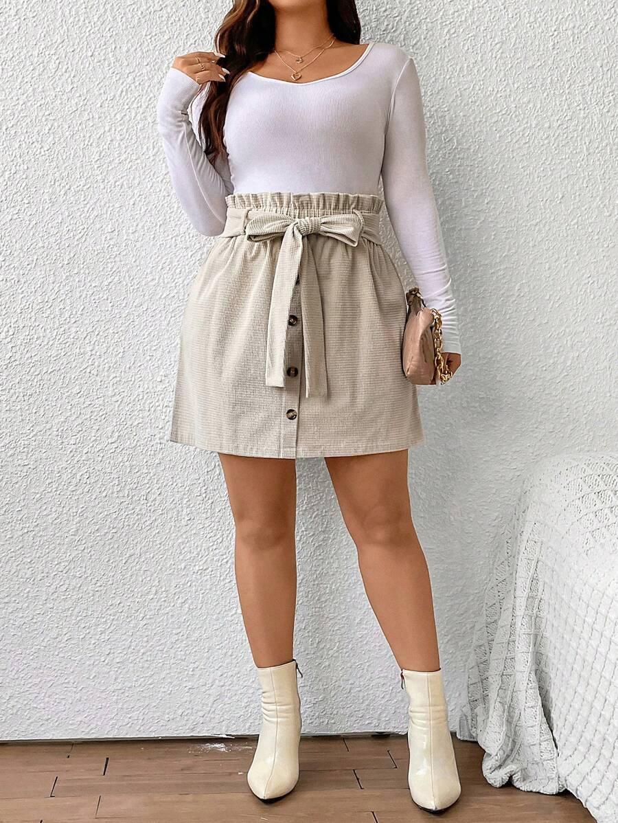 MINI SPÓDNICA GUZIKI